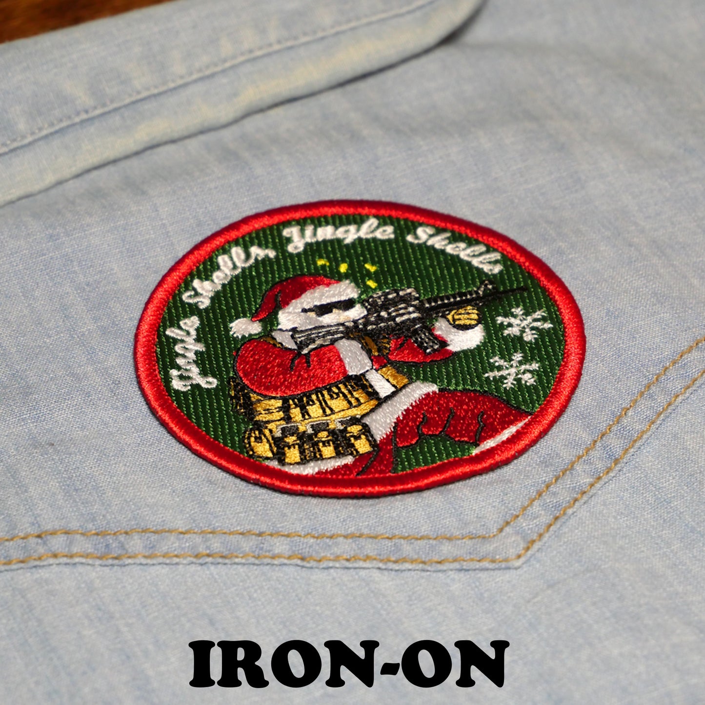 "Jingle Shells" • Funny Gun Christmas Patch