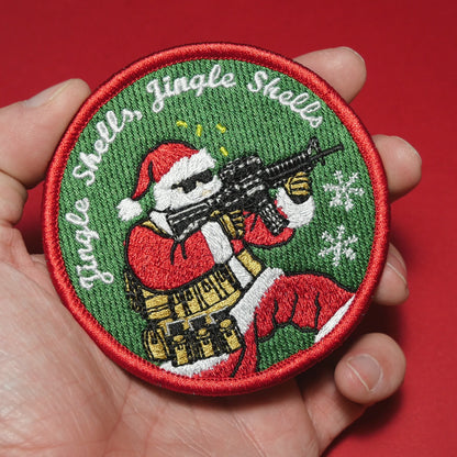 "Jingle Shells" • Funny Gun Christmas Patch